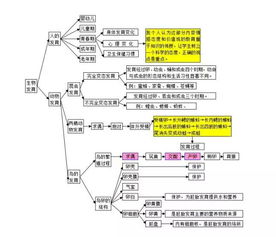初中生物基礎知識思維導圖