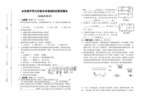 物理基礎知識測試題