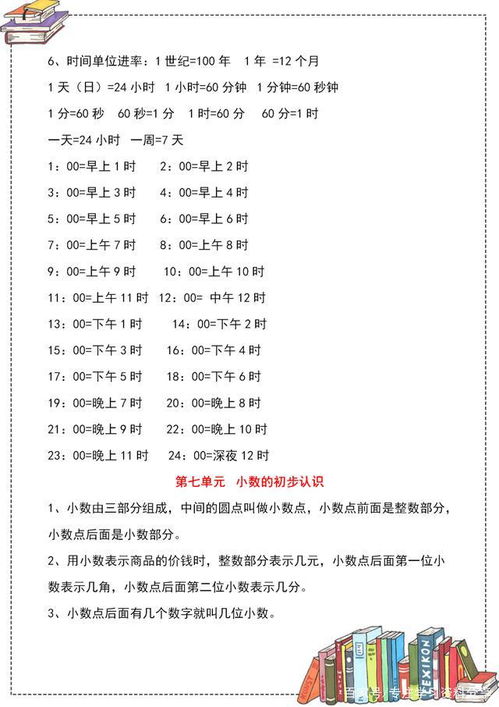 人教版三級下冊數學(xué)基礎知識