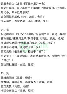 文言,必修,人教版,基礎知識