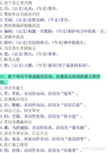 高中必修二語(yǔ)文基礎知識點(diǎn)