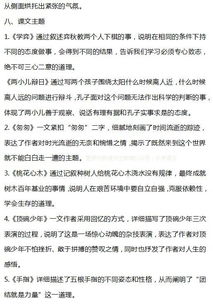 人教版六級下冊基礎知識題